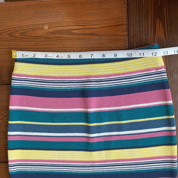 NWT Anthropologie Maeve skirt“Lana” multicolored striped knit midi skirt sz sm - Picture 8 of 14